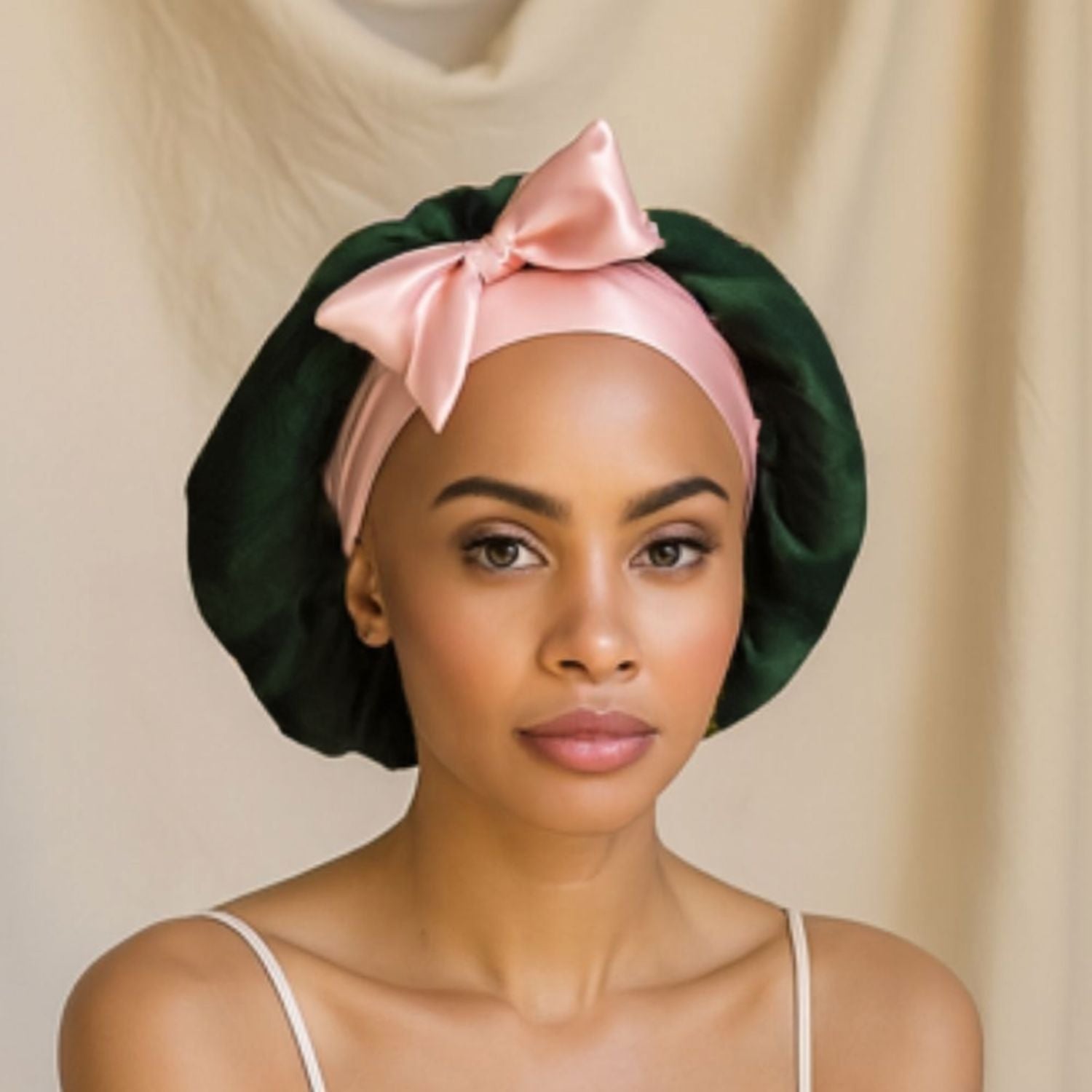 Reversible Mulberry Silk Bonnet with Ties