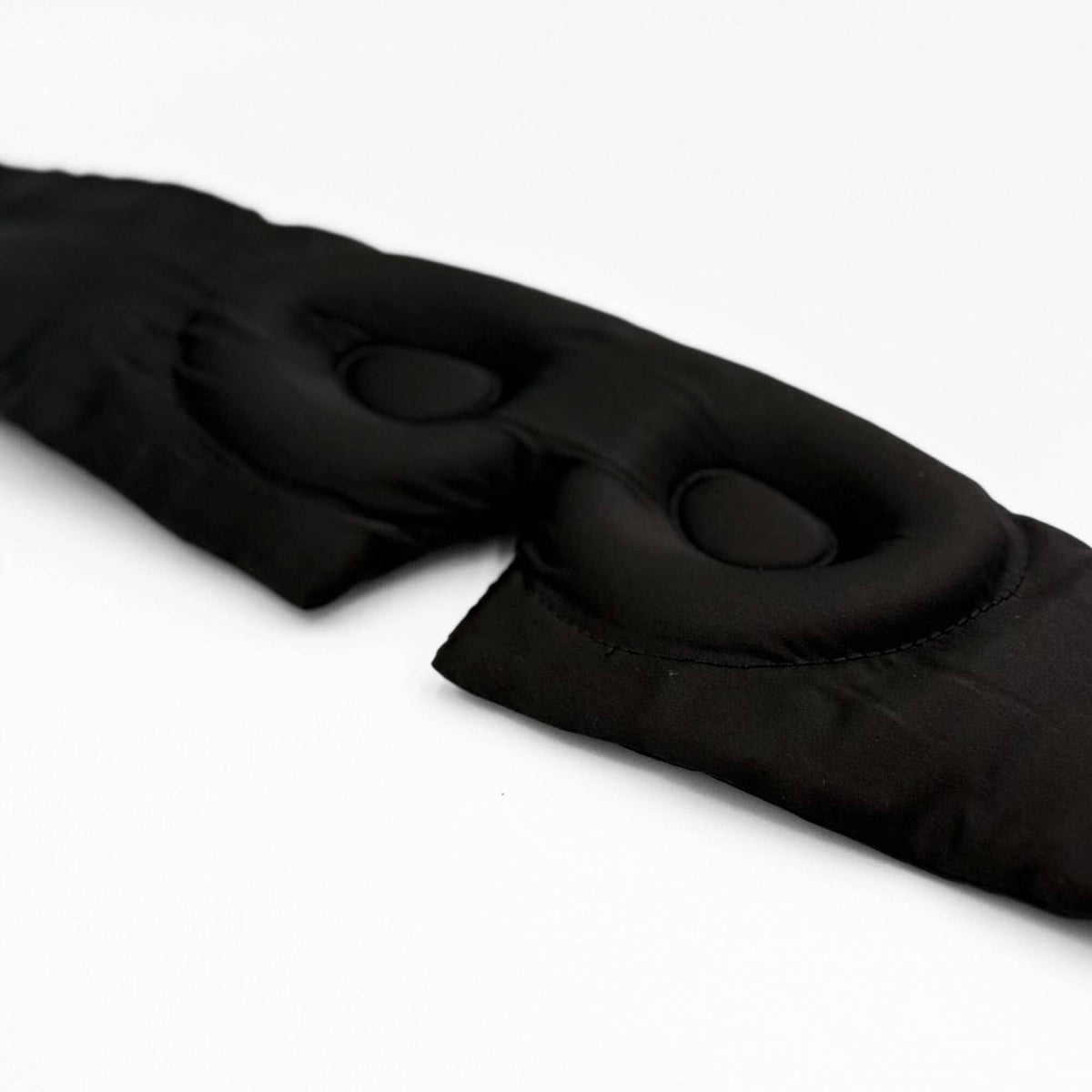 3d eye part of the black 3d silk sleep mask