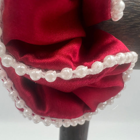 19 momme Silk Scrunchie with Beaded Edges