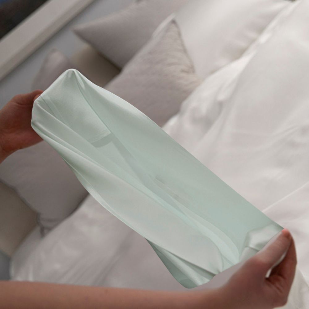 Two 25 momme Glacé Mulberry Silk Housewife Pillowcase Gift Set