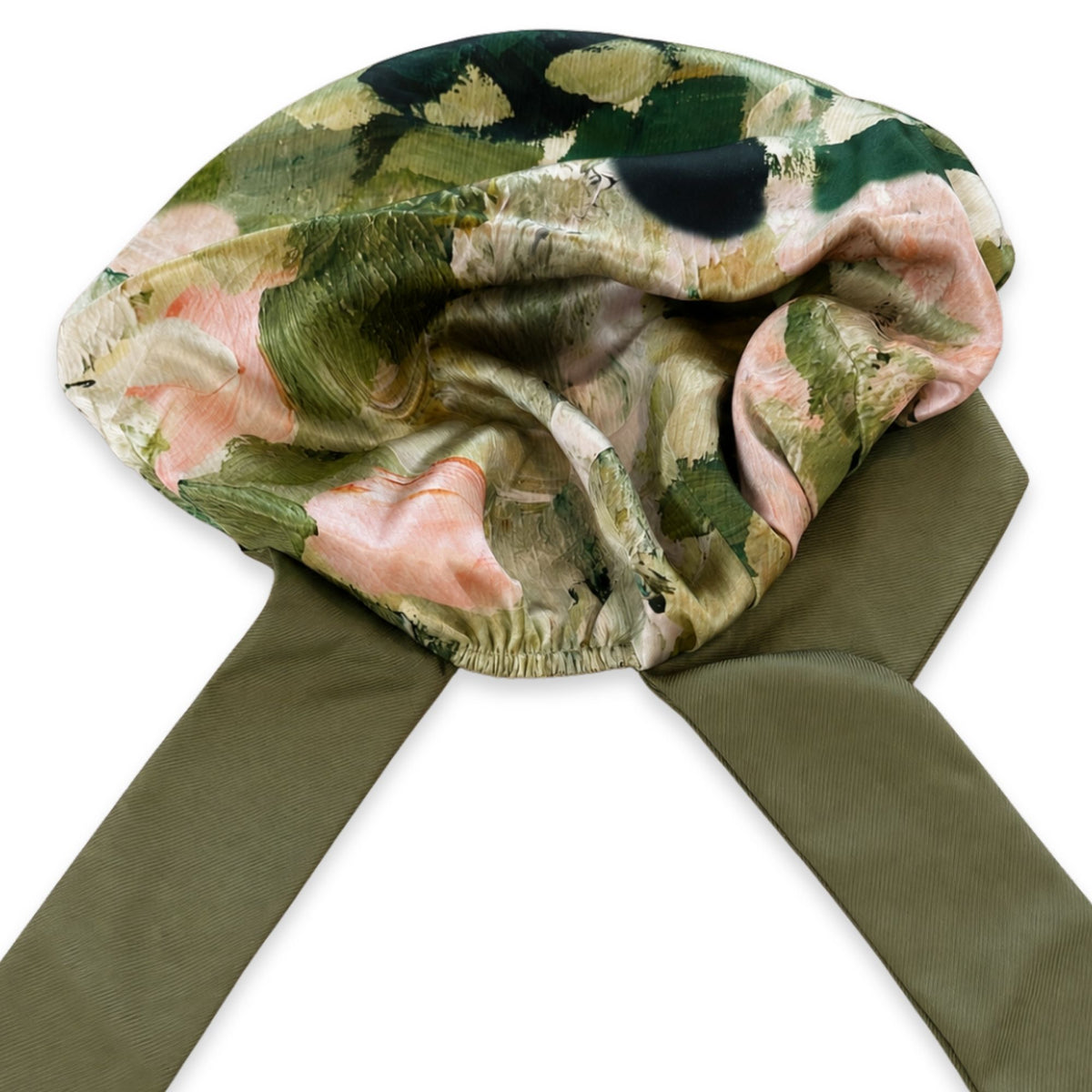 Reversible Mulberry Silk Bonnet with Twill Ties