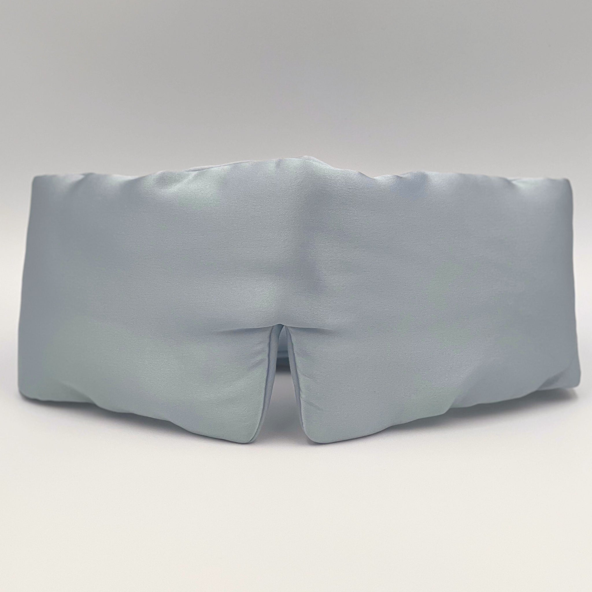 pale blue padded silk eye mask