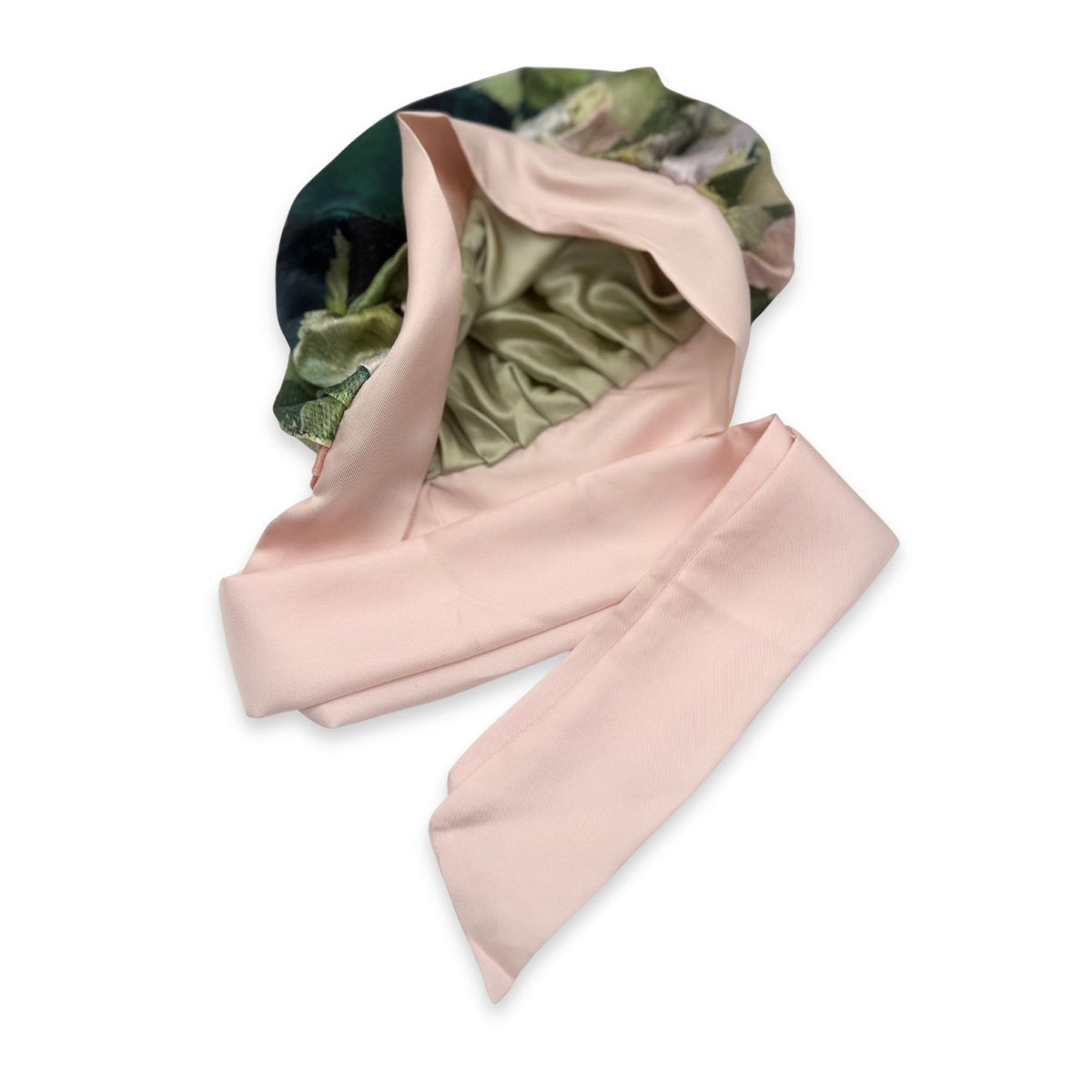 Reversible Mulberry Silk Bonnet with Ties