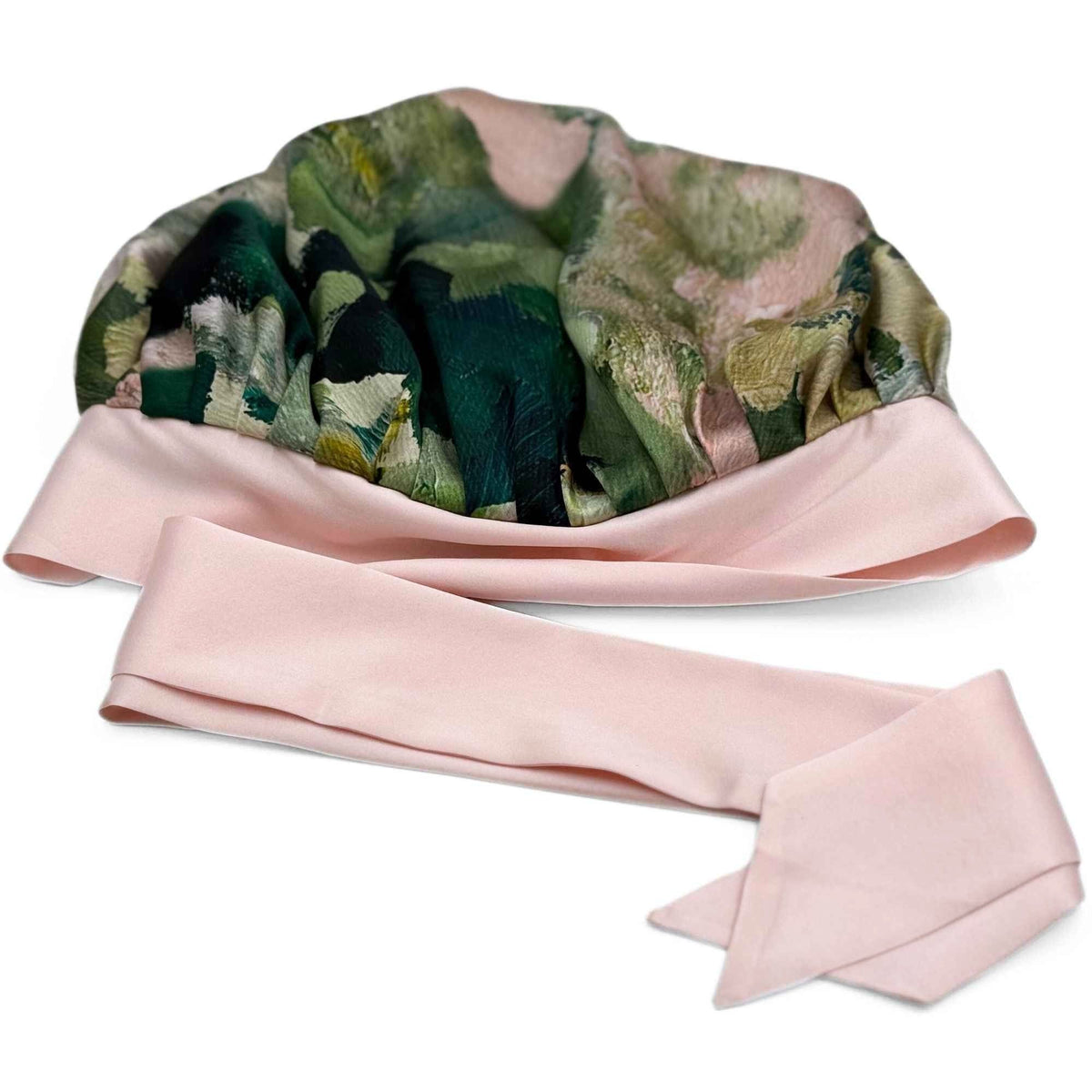 Reversible Mulberry Silk Bonnet with Ties