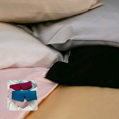 Two 25 momme Mulberry Silk Pillowcases and a 19 momme Mulberry Silk Eye Mask Gift Box