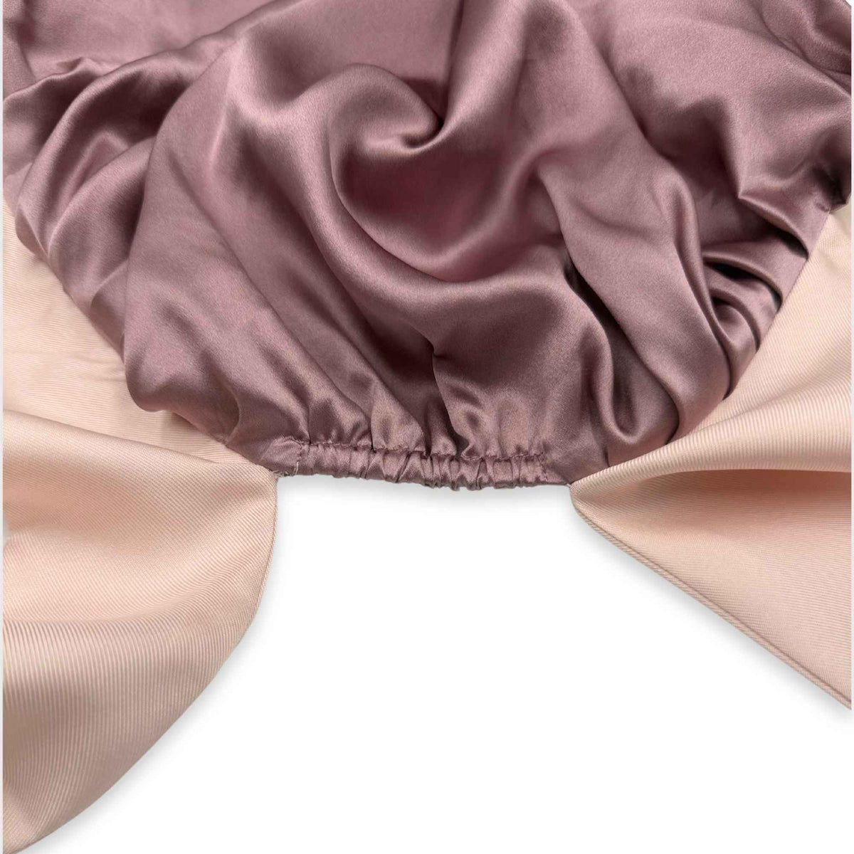 Reversible Mulberry Silk Bonnet with Ties