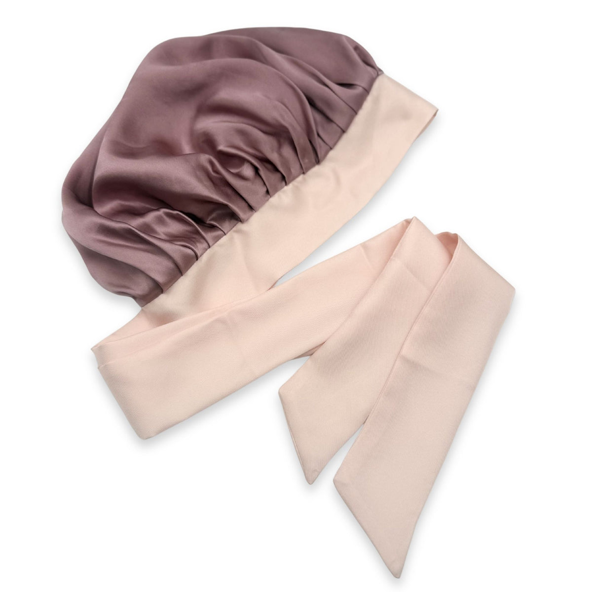 Reversible Mulberry Silk Bonnet with Ties
