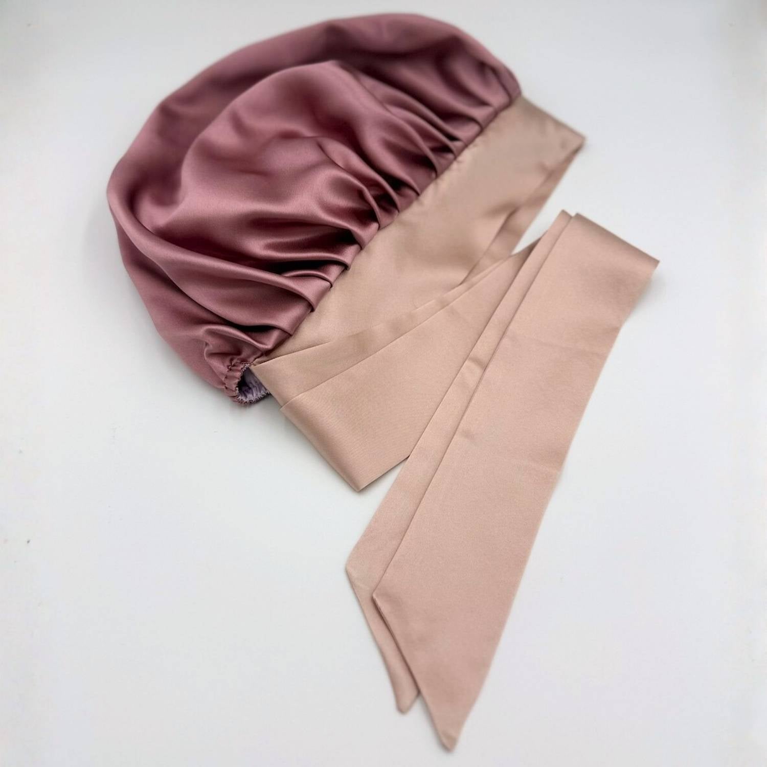 Reversible Mulberry Silk Bonnet with Ties