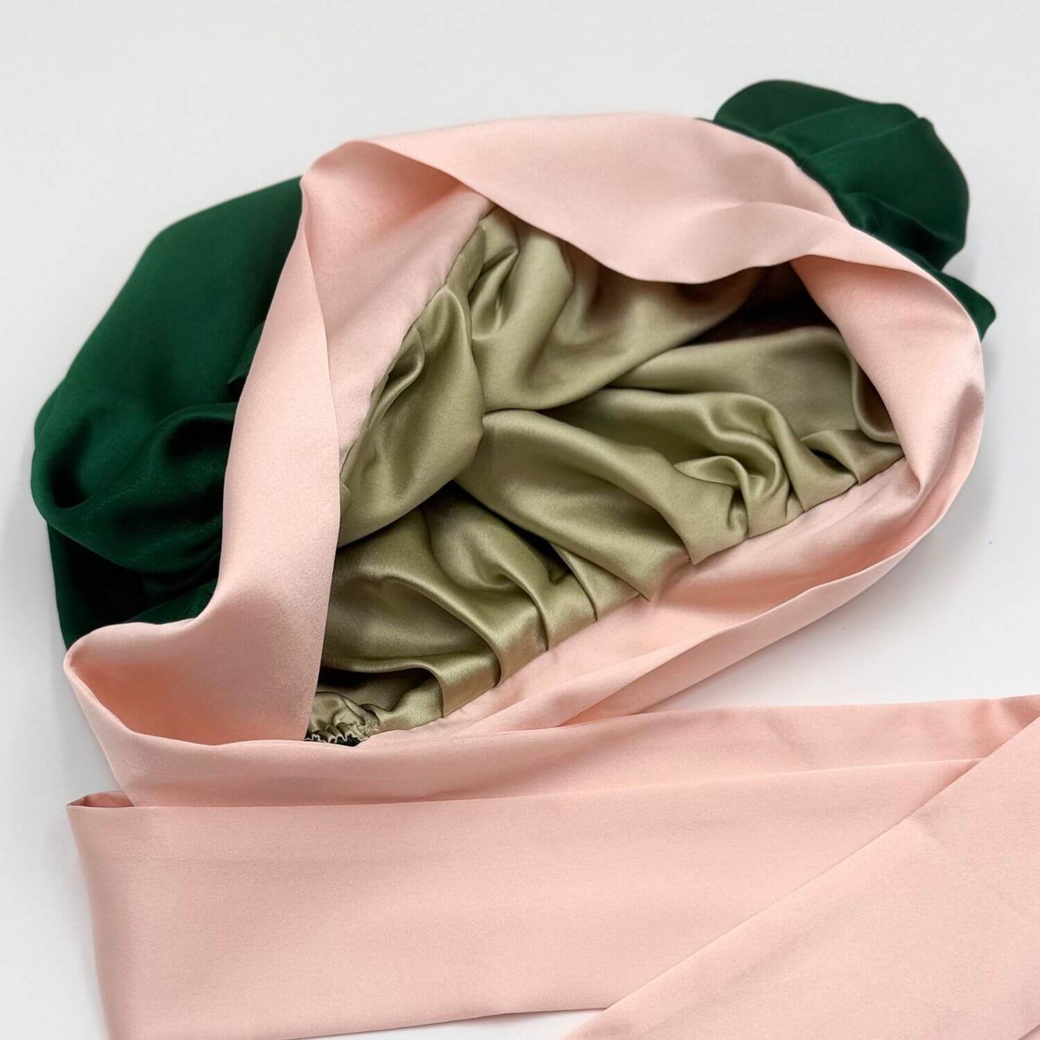 Reversible Mulberry Silk Bonnet with Ties