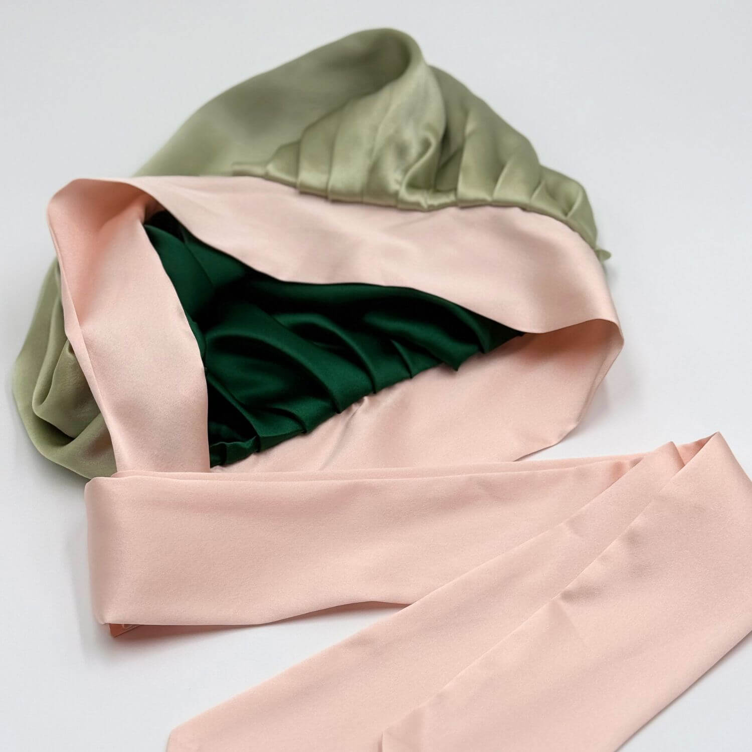 Reversible Mulberry Silk Bonnet with Ties