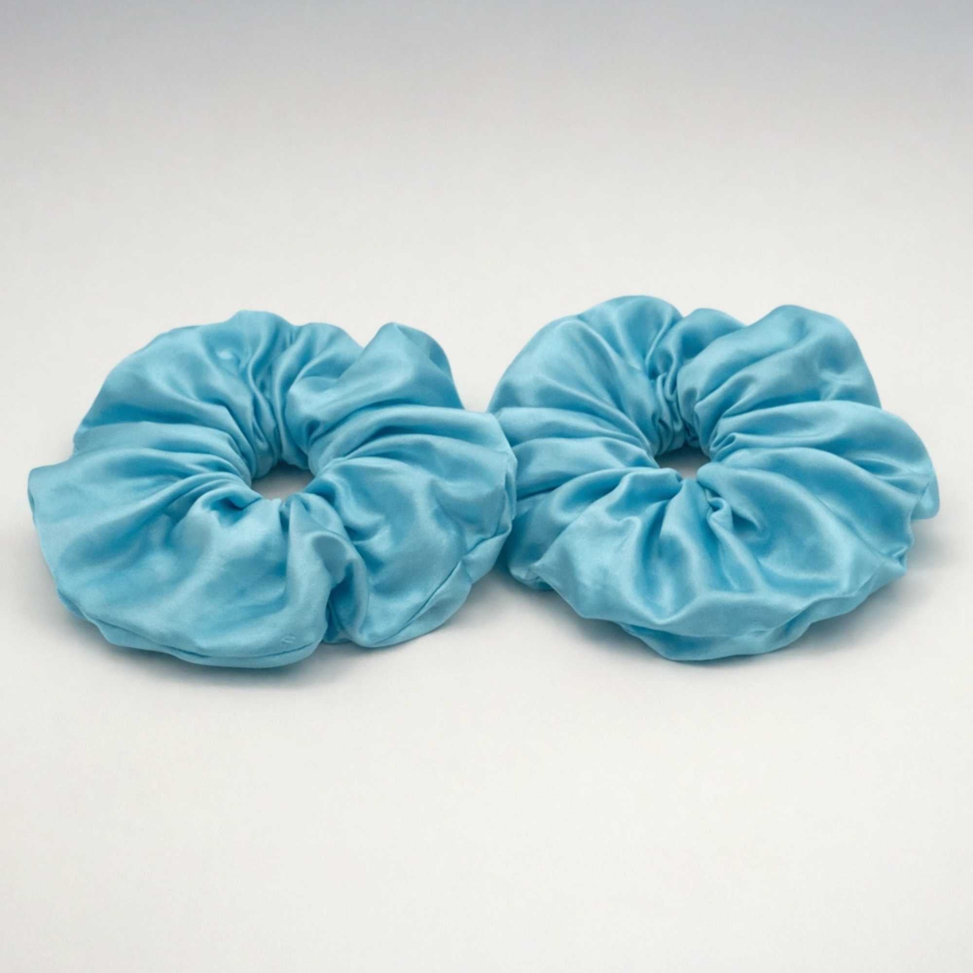 Set of Two Oversized Mulberry Silk Scrunchies
